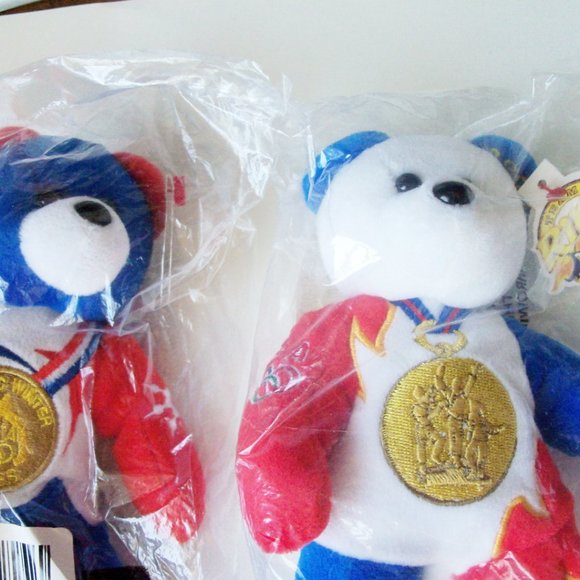 3 TY Olympic bears with TY bag (#EV1347) - Picture 5 of 7